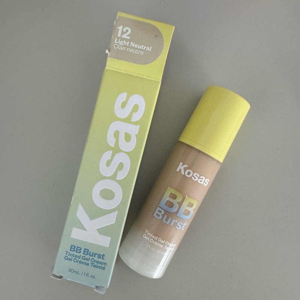 Kosas BB Burst Tinted Moisturizer Gel Cream with Copper Peptide Light Neutral 12